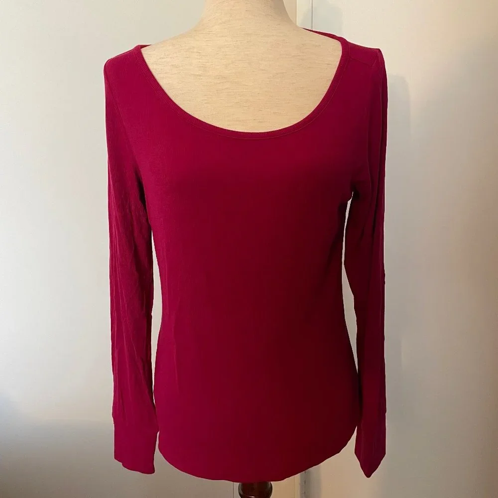 GapFit Ribbed Ballet Top - M - Picture 1 of 9